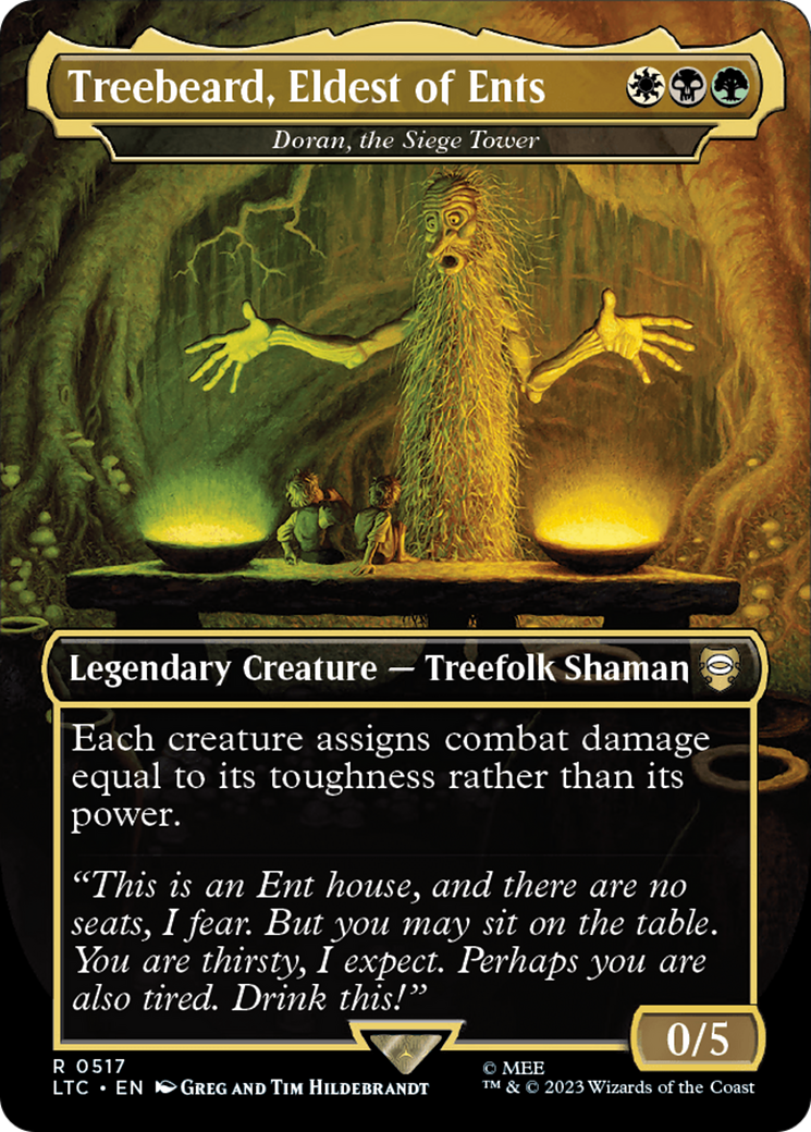 Treebeard, Eldest of Ents - Doran, the Siege Tower (Borderless) (LTC-517) - Tales of Middle-earth Commander / Treebeard, Eldest of Ents (Borderless)