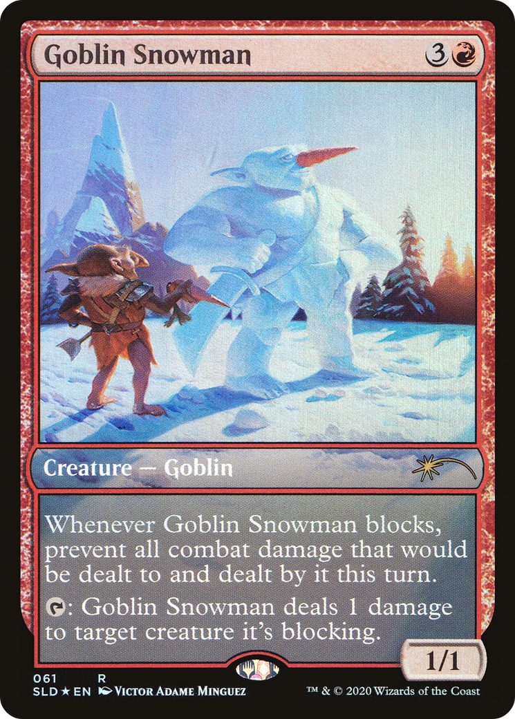 Goblin Snowman (SLD-061) - Secret Lair Drop Foil