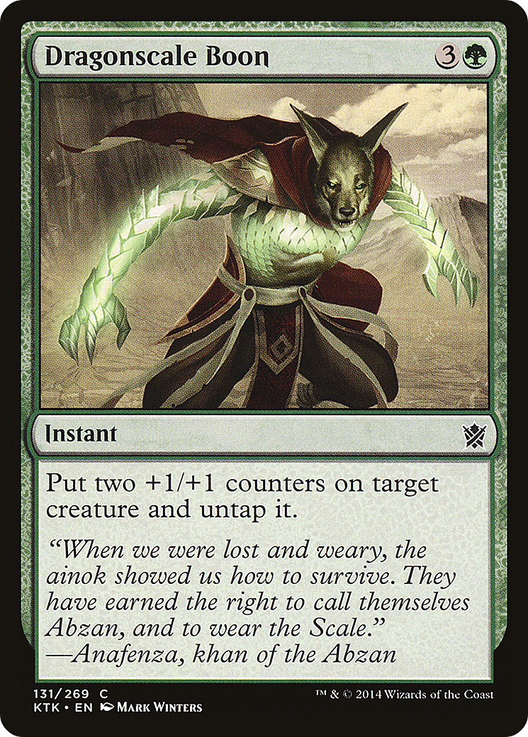 Boon en écailles de dragon (KTK-131) - Khans de Tarkir 