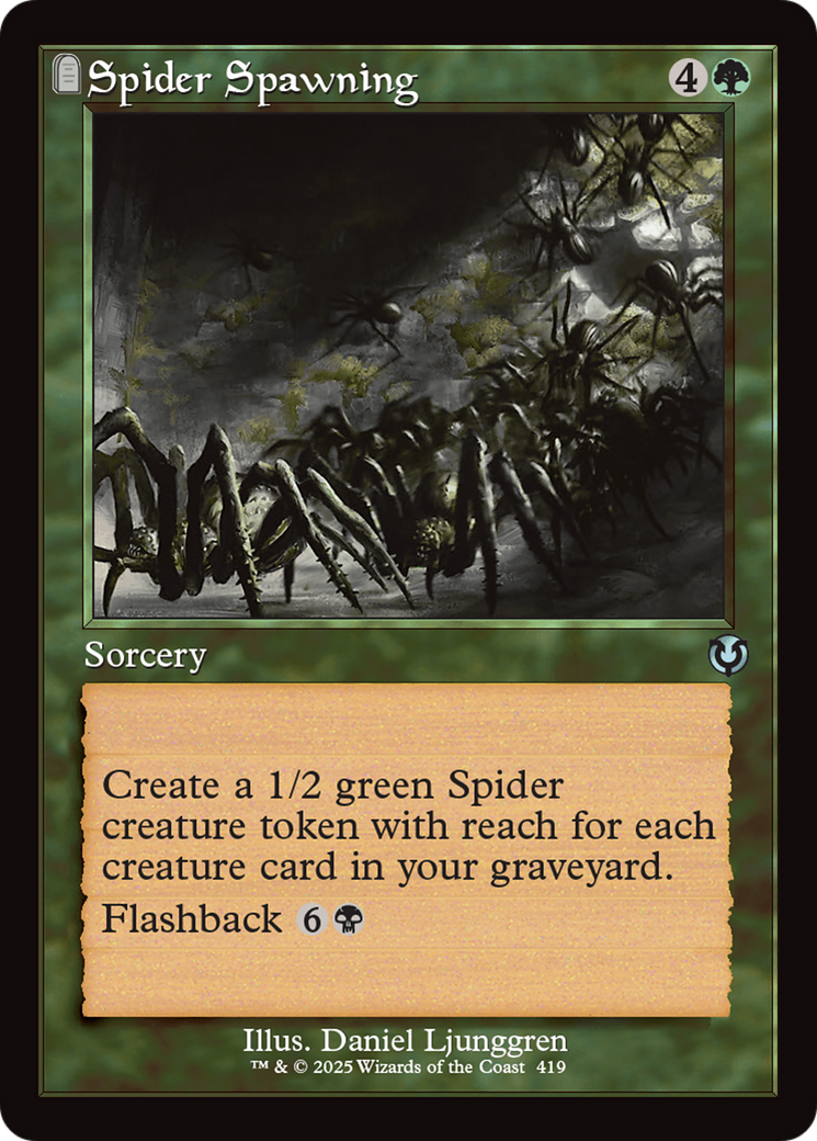 Spider Spawning (INR-419) - Innistrad Remastered: (tombstone)