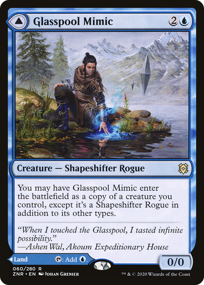 Mimic de Lagune de Verre // Rivage de Lagune de Verre (ZNR-060) - Zendikar Rising 