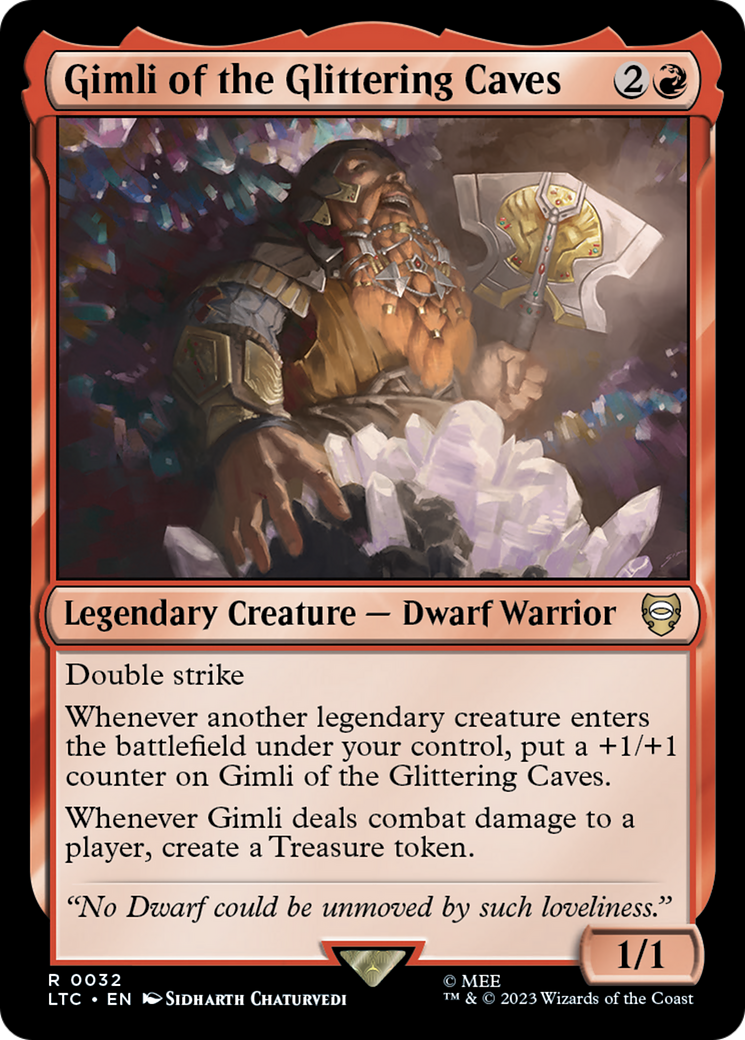 Gimli of the Glittering Caves (LTC-032) - Tales of Middle-earth Commander