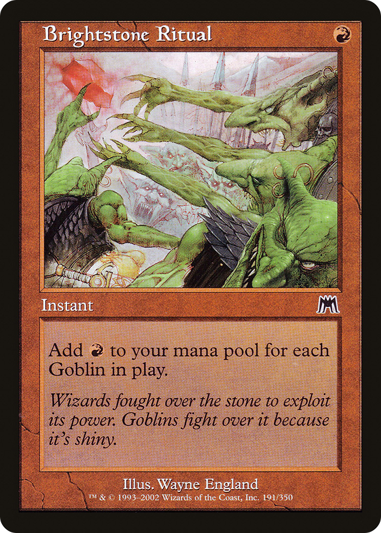 Rituel de Brightstone (ONS-191) - Onslaught Foil 