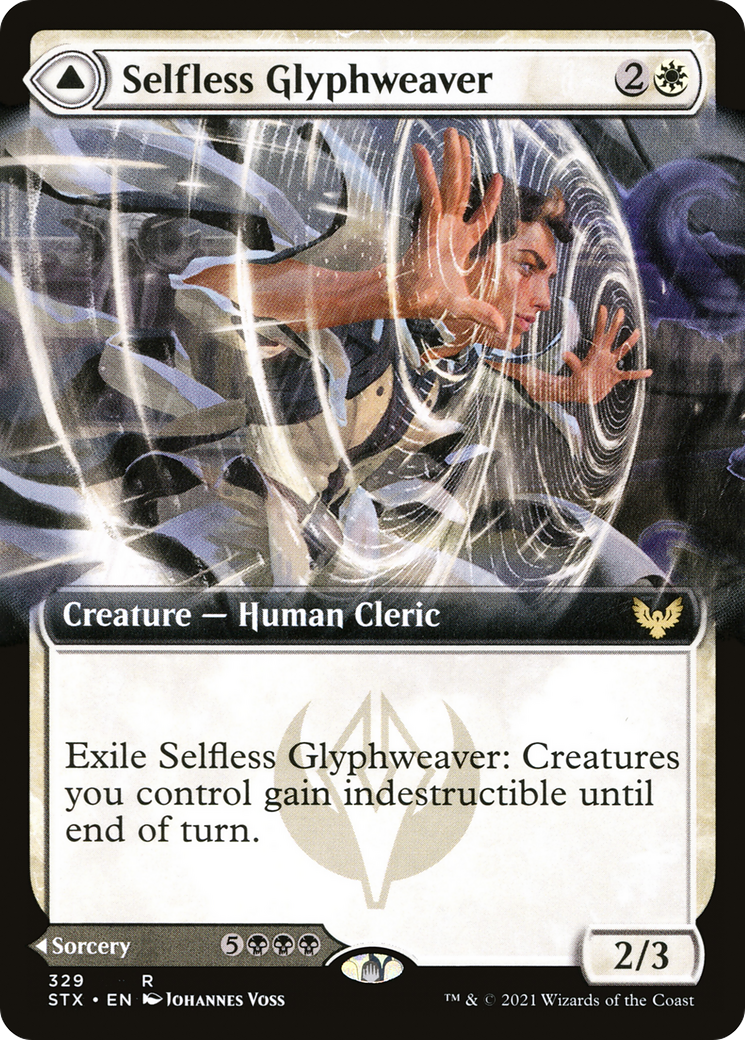 Selfless Glyphweaver (Extended Art) (STX-329) - Strixhaven: School of Mages: (Extended Art)