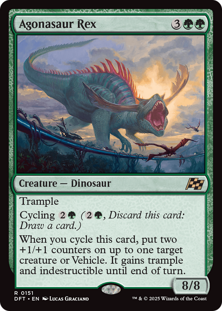 Agonasaur Rex (DFT-151) - Feuille d'Aetherdrift 
