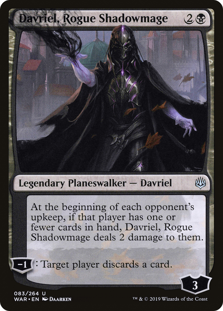 Davriel, Rogue Shadowmage (WAR-083) - War of the Spark Foil