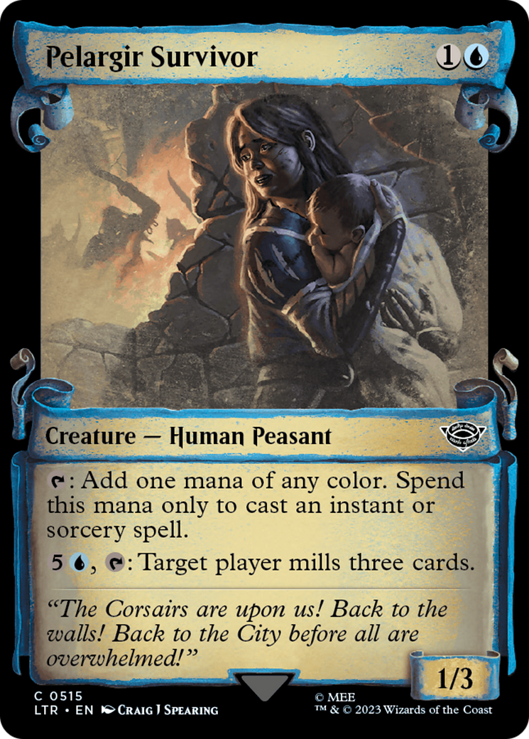 Pelargir Survivor (Showcase Scrolls) (LTR-515) - The Lord of the Rings: Tales of Middle-earth: (Showcase) Foil