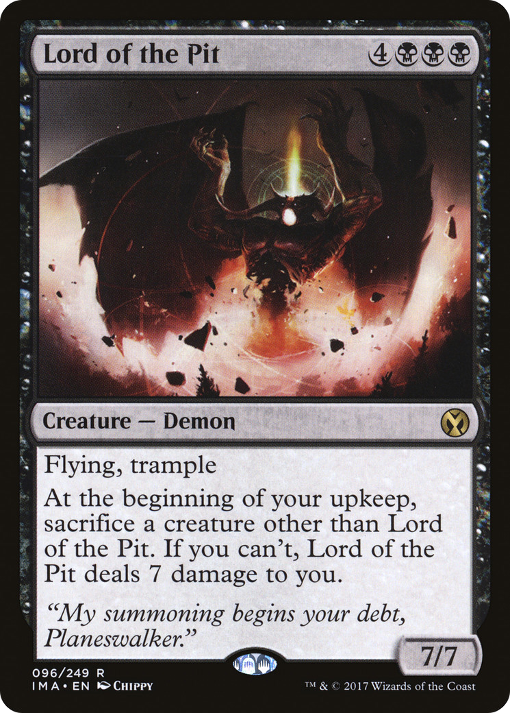 Lord of the Pit (IMA-096) - Iconic Masters Foil