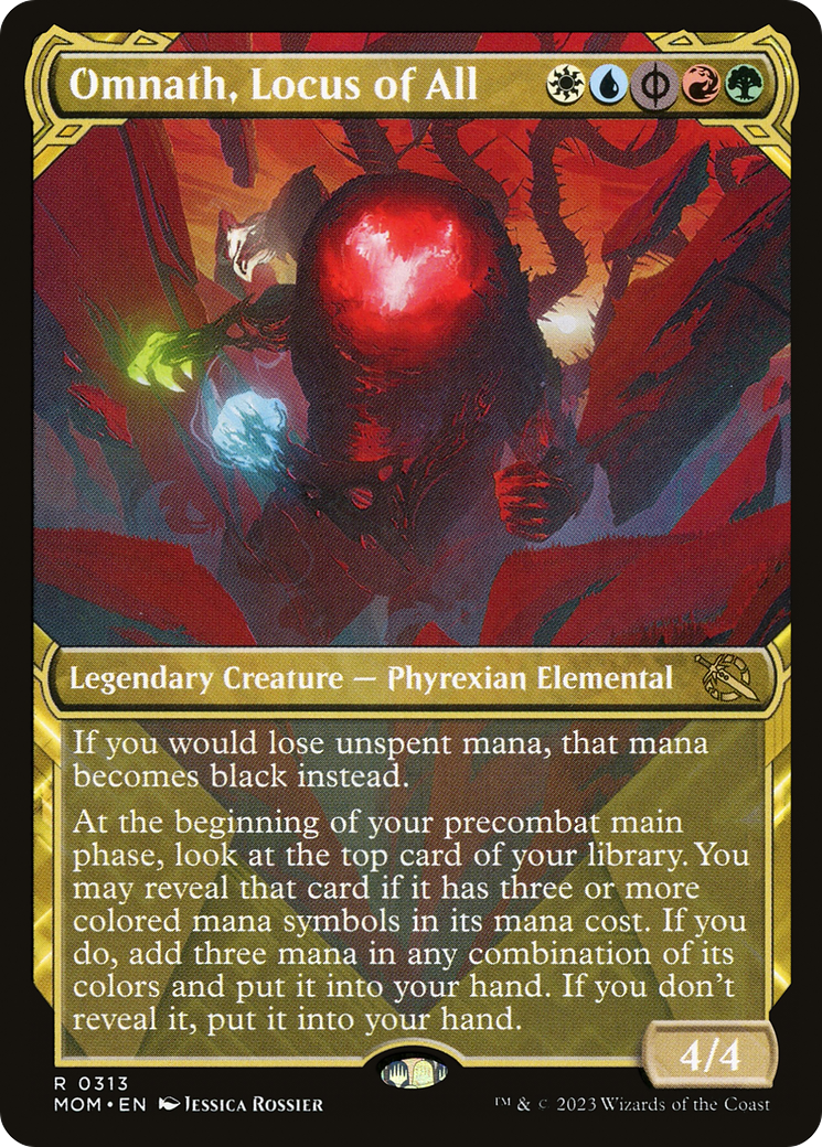 Omnath, Locus of All (Showcase) (MOM-313) - March of the Machine: (Showcase) Foil
