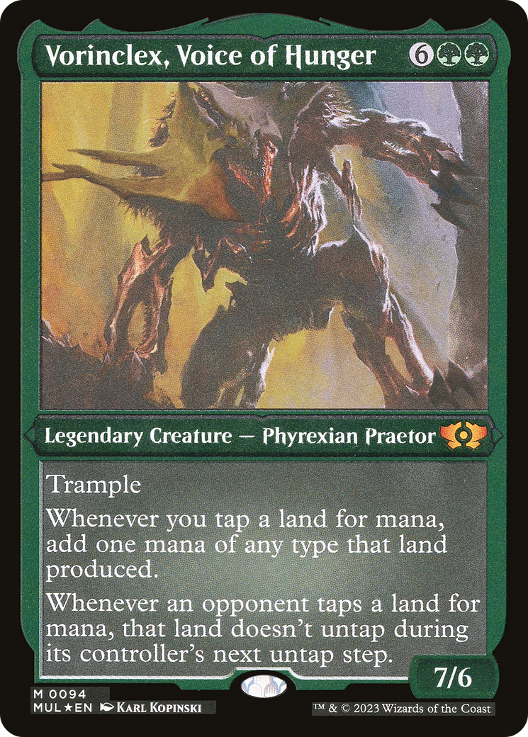 Vorinclex, la voix de la faim (MUL-094) - Feuille gravée Multiverse Legends 