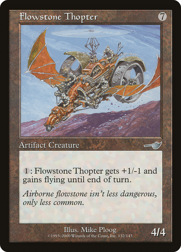 Mécanoptère Flowstone (NEM-132) - Feuille Nemesis 