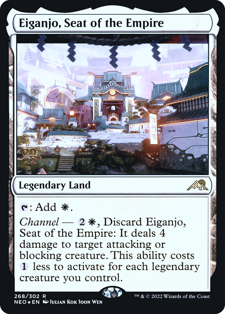 Eiganjo, Siège de l'Empire (PNEO-268S) - Kamigawa : Neon Dynasty Promos Foil
