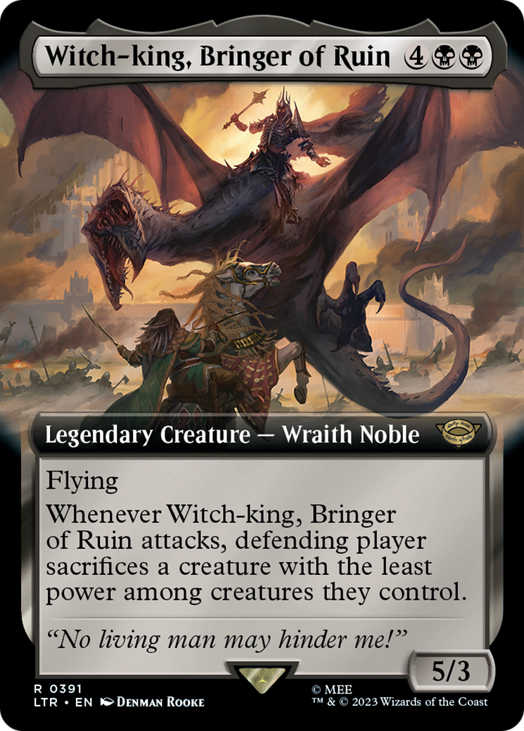 Witch-king, Bringer of Ruin (Extended Art) (LTR-391) - The Lord of the Rings: Tales of Middle-earth: (Extended Art)
