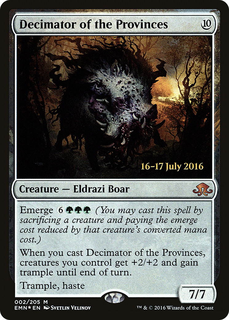 Decimator of the Provinces (PRE-002) - Eldritch Moon Promos Foil
