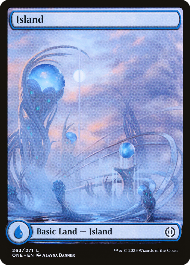 Island (263) - Full Art (ONE-263) - Phyrexia: All Will Be One Foil