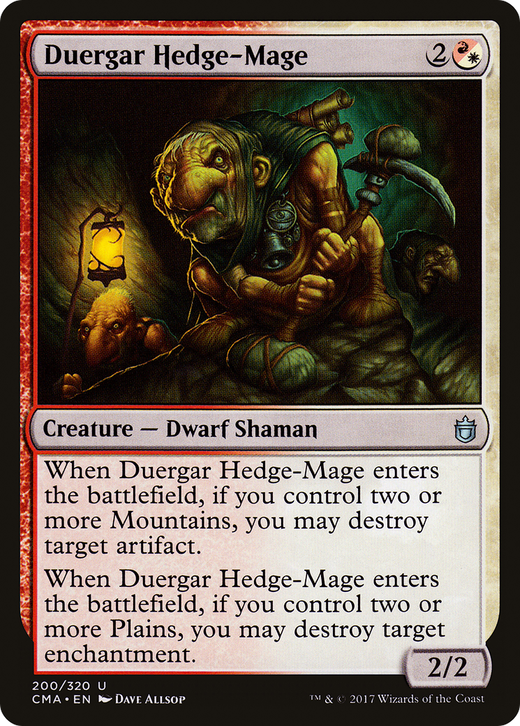 Duergar Hedge-Mage (CMA-200) - Anthologie du commandant 