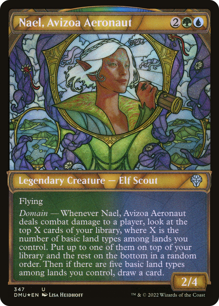 Nael, aéronaute d'Avizoa (DMU-347) - Dominaria United : (Vitrine) Foil 