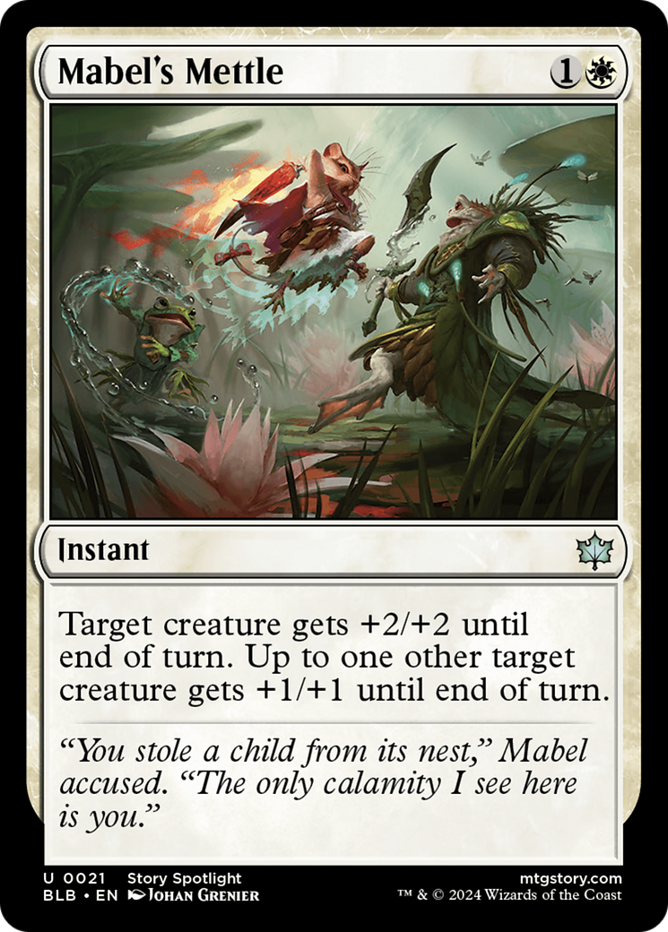 Le courage de Mabel (BLB-021) - Bloomburrow Foil 