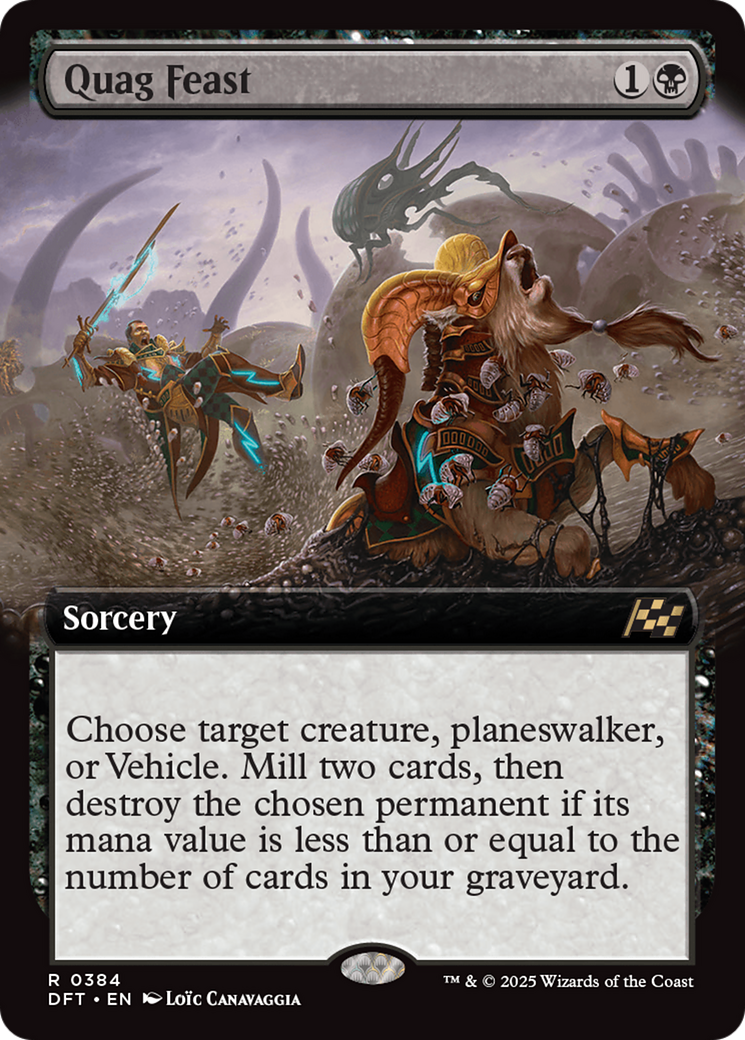 Festin de quag (Extended Art) (DFT-384) - Feuille d'Aetherdrift 