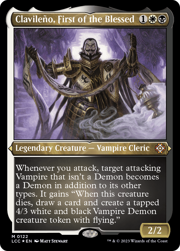 Clavileño, Premier des Bienheureux (LCC-122) - Les Cavernes Perdues d'Ixalan Commandant Feuille Gravée 