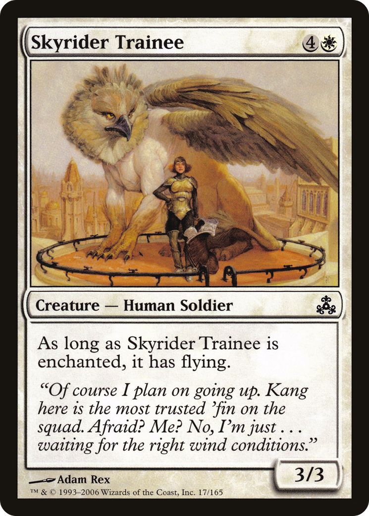 Stagiaire Skyrider (GPT-017) - Feuille du Pacte des Guildes 