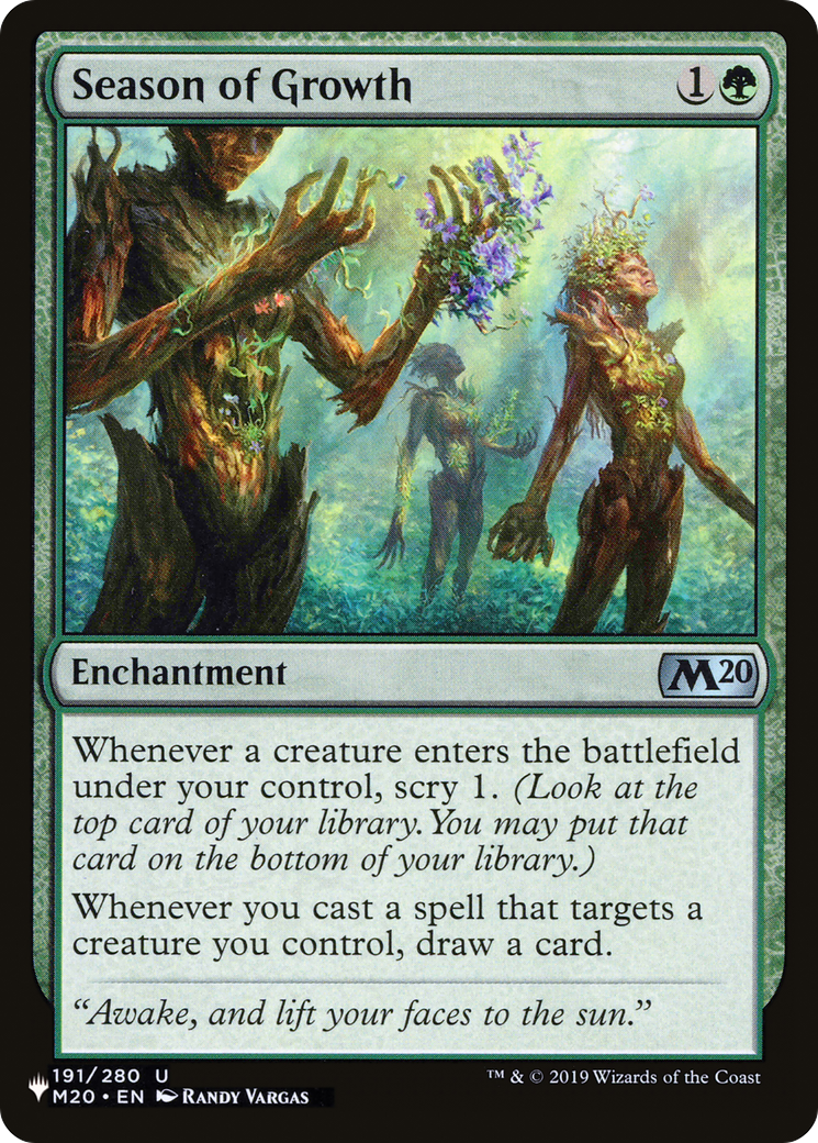 Season of Growth (LIST-M20-191) - The List