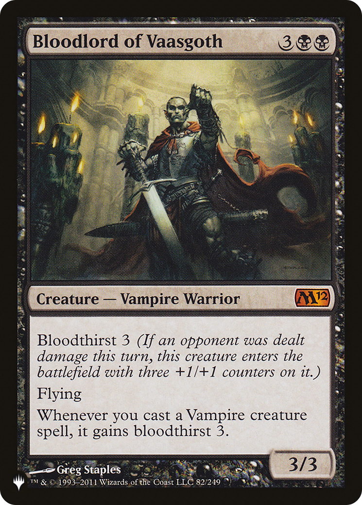 Bloodlord of Vaasgoth (LIST-82/249) - The List