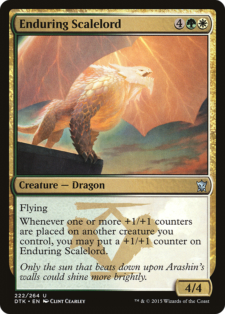 Seigneur des écailles endurant (DTK-222) - Dragons de Tarkir Foil
