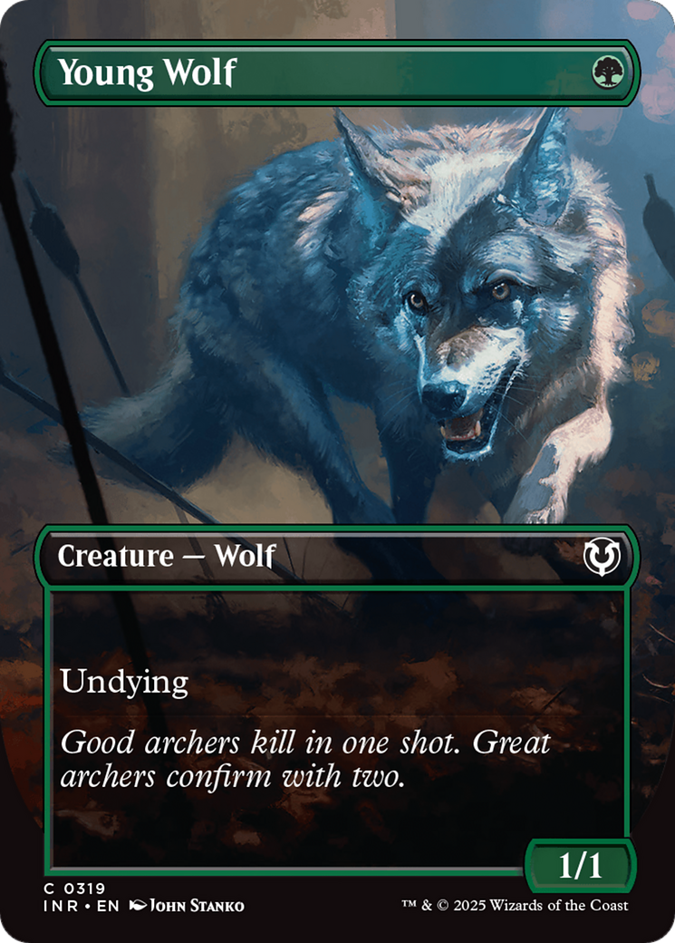Jeune Loup (Borderless) (INR-319) - Innistrad Remastered Foil 