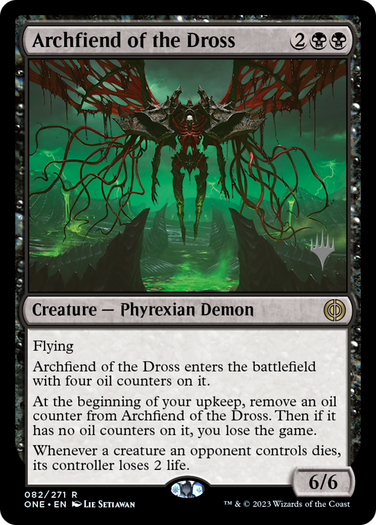 Archdémon des scories (PONE-82P) - Phyrexia : Tous seront un, promotion Foil 