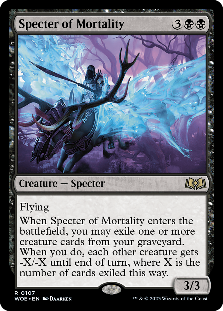 Spectre de la Mortalité (WOE-107) - Wilds of Eldraine Foil 