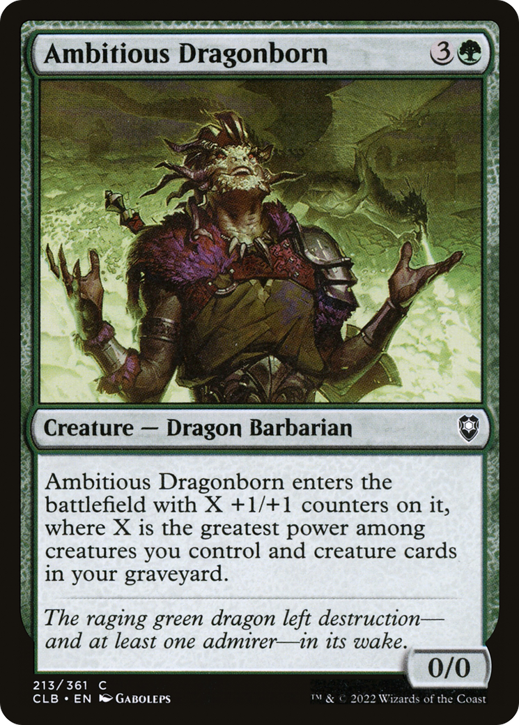Dragonborn ambitieux (CLB-213) - Commander Legends : La Bataille pour Baldur's Gate (Foil) 