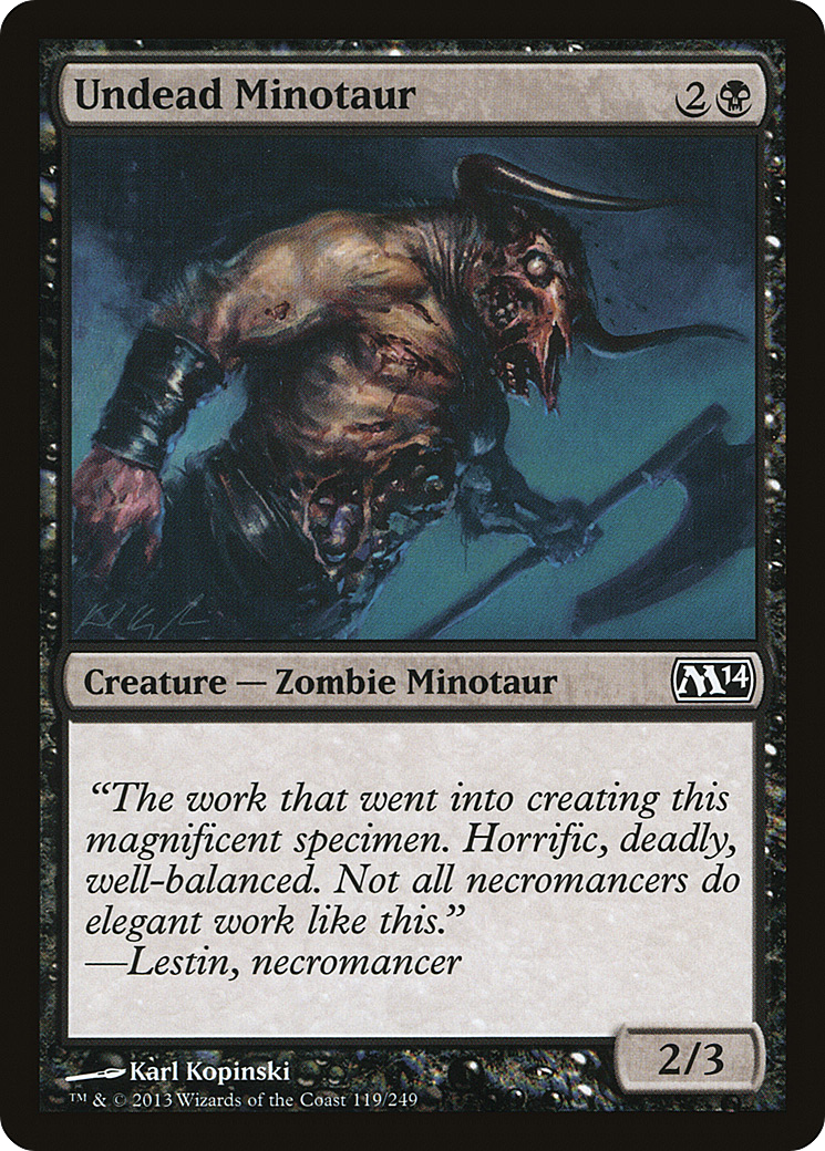 Undead Minotaur (M14-119) - Magic 2014