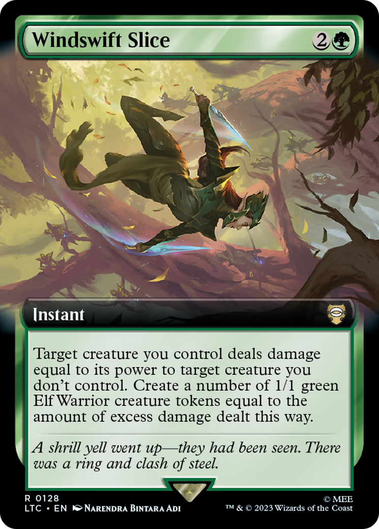 Windswift Slice (Extended Art) (LTC-128) - Tales of Middle-earth Commander: (Extended Art) Foil