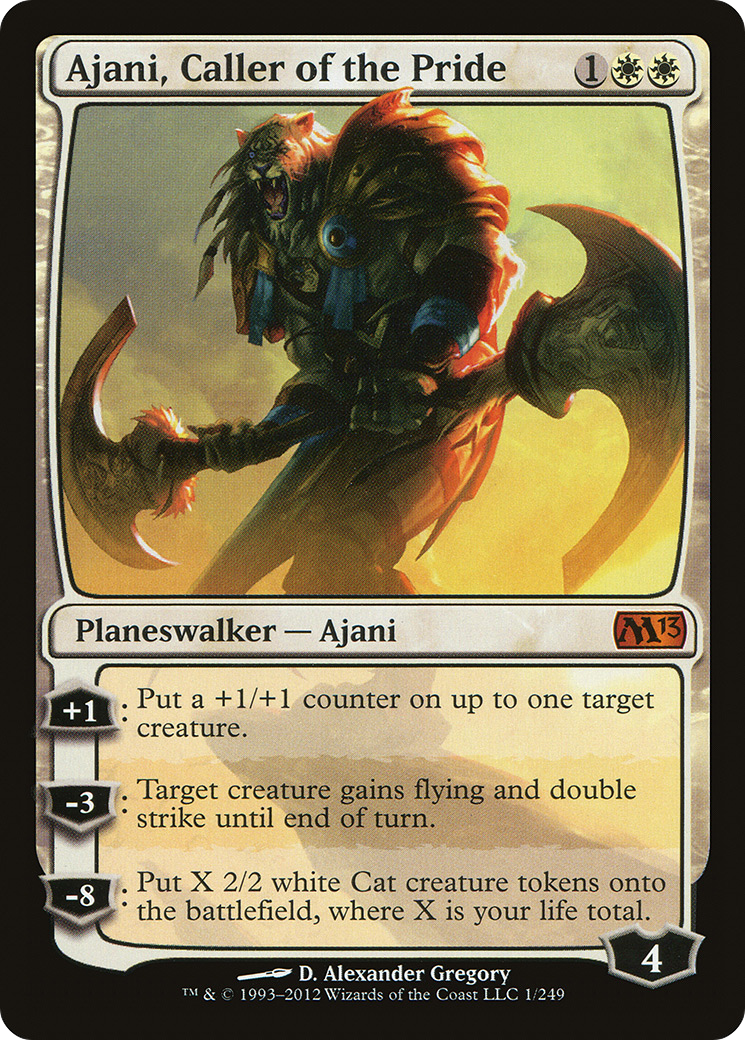 Ajani, l'invocateur de la fierté (M13-001) - Magic 2013 Foil
