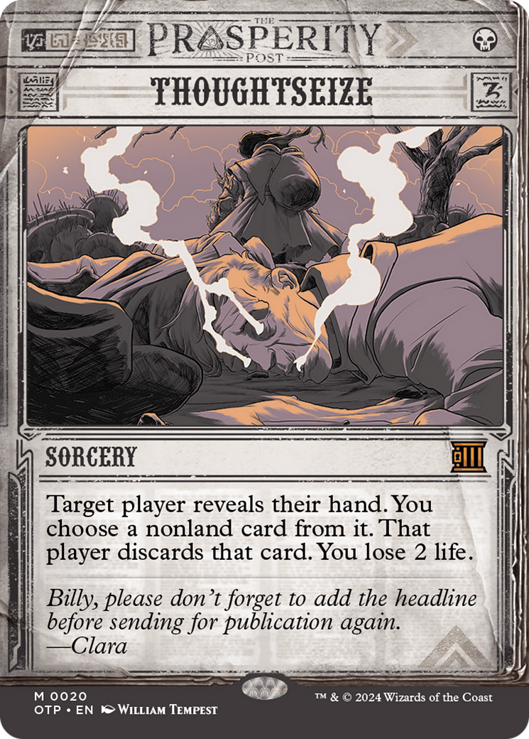 Thoughtseize (OTP-020) - Dernières nouvelles : (Vitrine) (Sans frontières) 