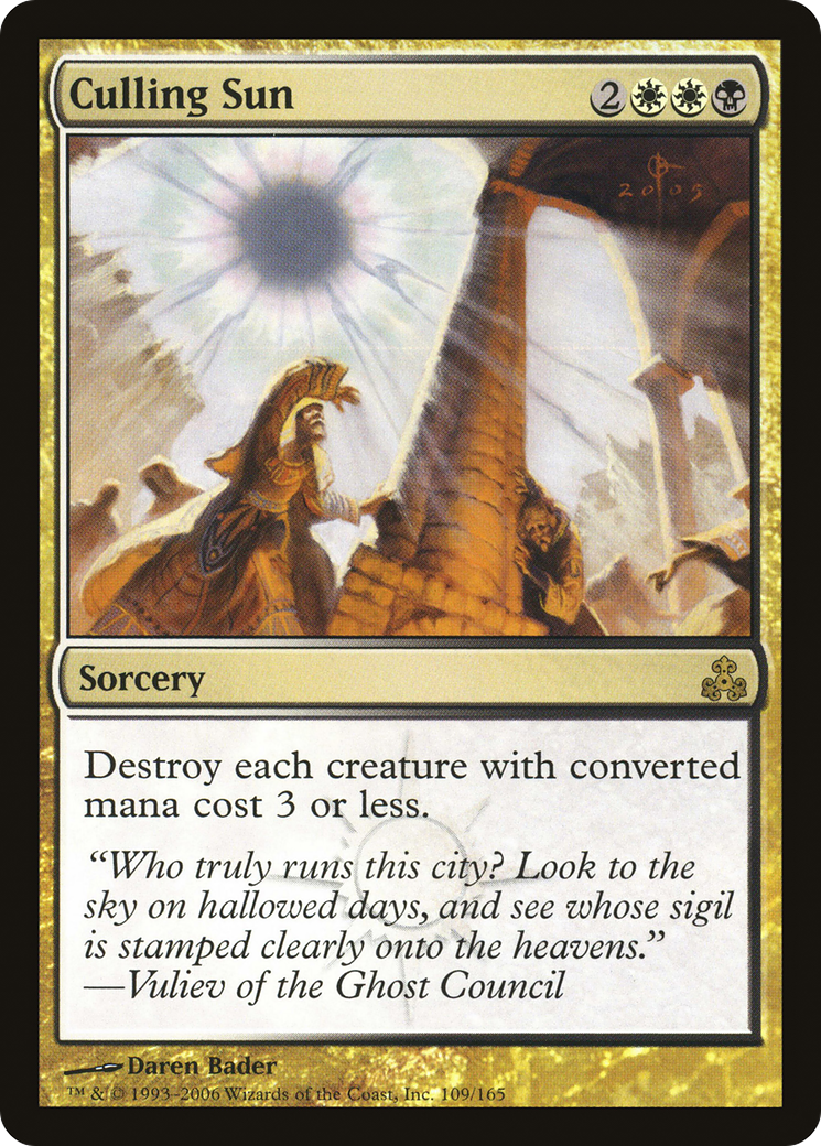 Soleil d'abattage (GPT-109) - Le Pacte des Guildes 