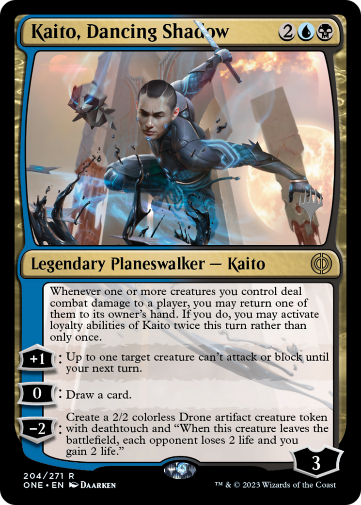 Kaito, Dancing Shadow (PPONE-204P) - Phyrexia: All Will Be One Promos Foil