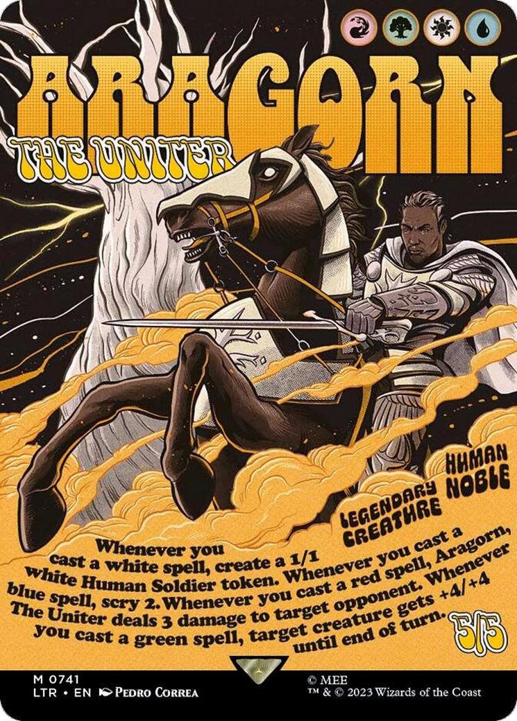 Aragorn, the Uniter (Borderless Poster) (LTR-741) - The Lord of the Rings: Tales of Middle-earth (Borderless)