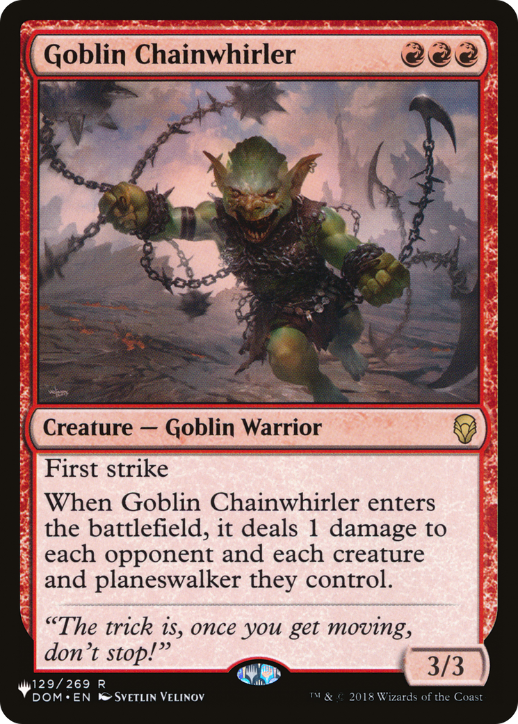 Goblin Chainwhirler (LIST-129/269) - The List