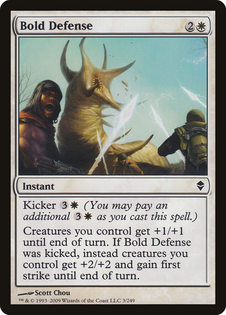 Défense audacieuse (ZEN-003) - Zendikar 