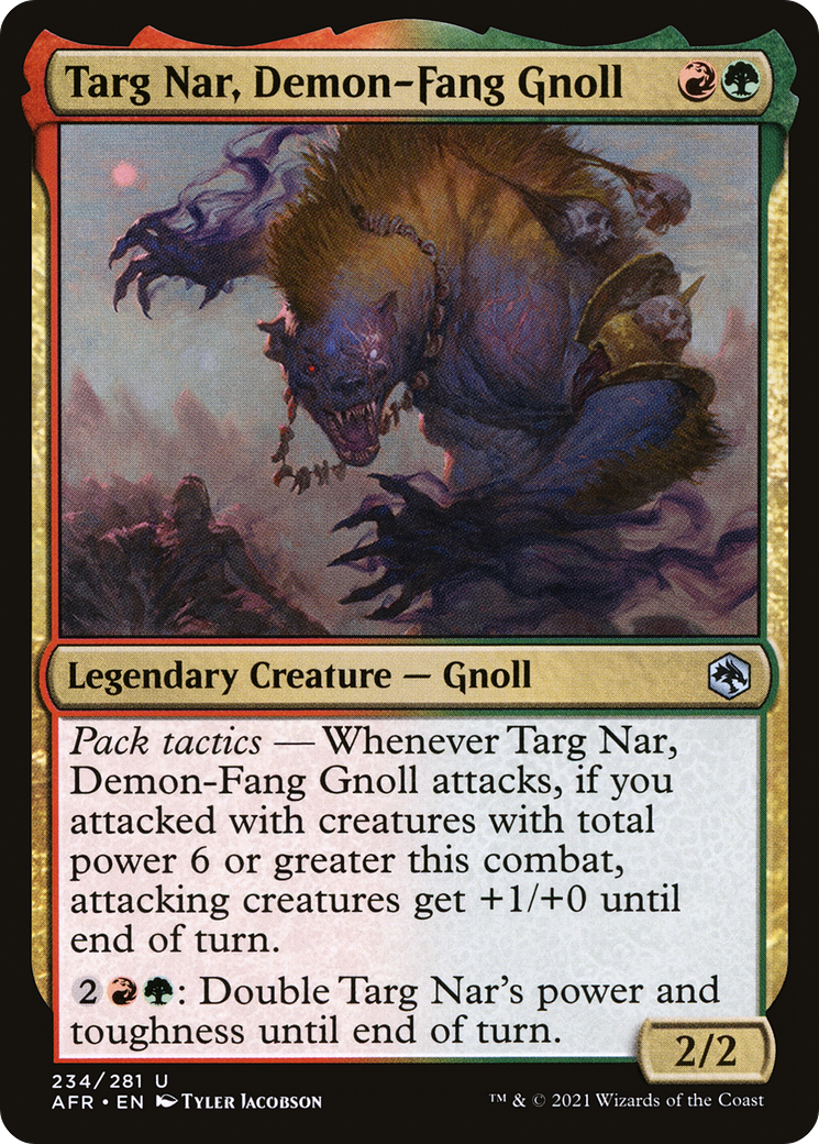 Targ Nar, Demon-Fang Gnoll (AFR-234) - Adventures in the Forgotten Realms Foil