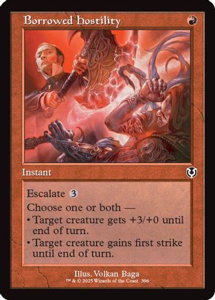 Borrowed Hostility (Retro Frame) (INR-396) - Innistrad Remastered Foil
