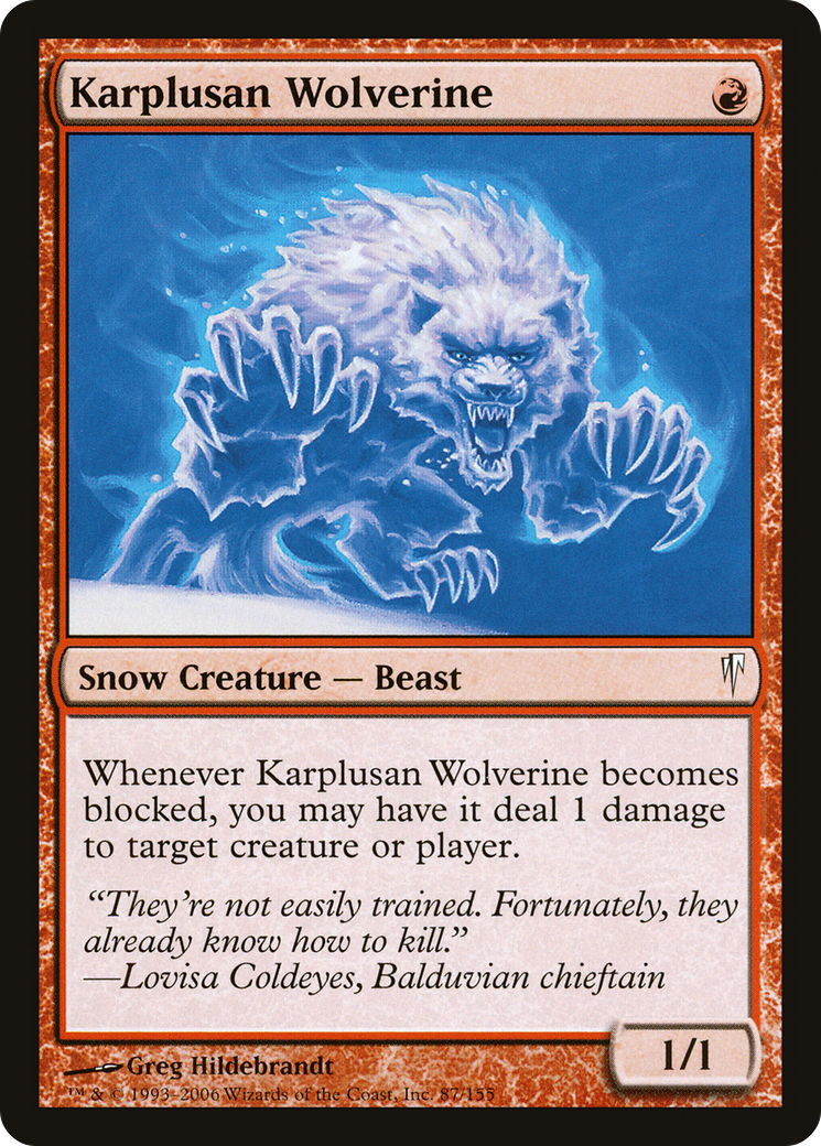 Carcajou de Karplus (CSP-087) - Coldsnap