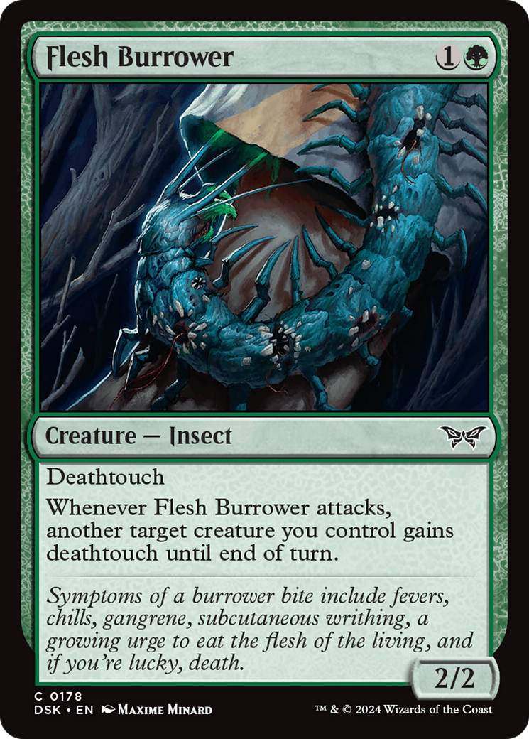 Flesh Burrower (DSK-178) - Duskmourn : La Maison de l'Horreur (feuille d'aluminium) 