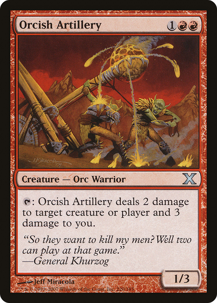 Artillerie orque (10E-220) - Dixième édition 