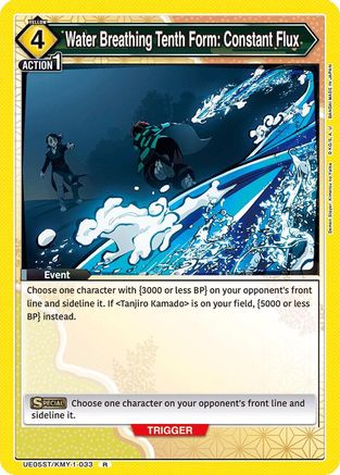 Water Breathing Tenth Form: Constant Flux (UE05ST/KMY-1-033) - Demon Slayer Kimetsu no Yaiba Starter Deck