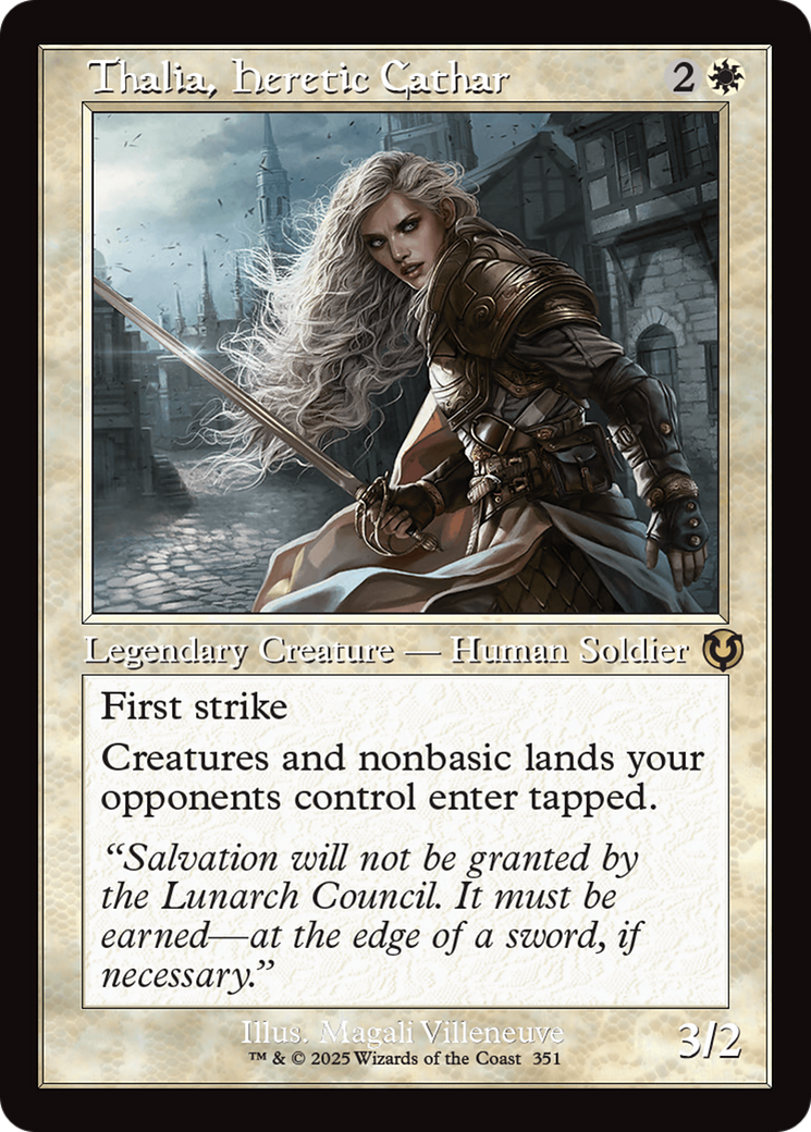 Thalia, Cathare hérétique (cadre rétro) (INR-351) - Innistrad Remastered Foil 