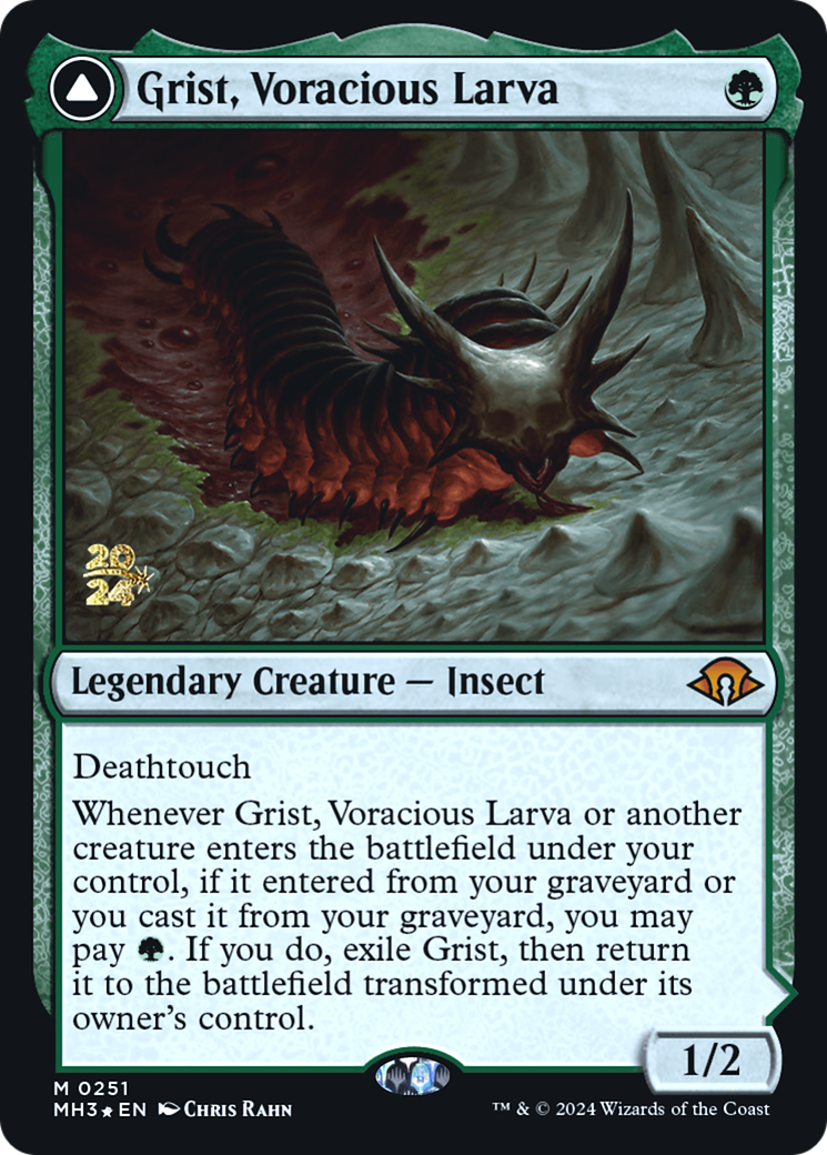 Grist, Voracious Larva // Grist, the Plague Swarm (PRE-251) - Modern Horizons 3 Promos Foil