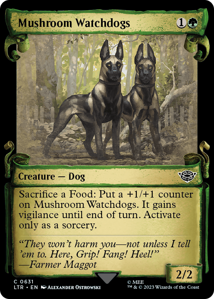 Mushroom Watchdogs (Showcase Scrolls) (LTR-631) - The Lord of the Rings: Tales of Middle-earth: (Showcase) Foil